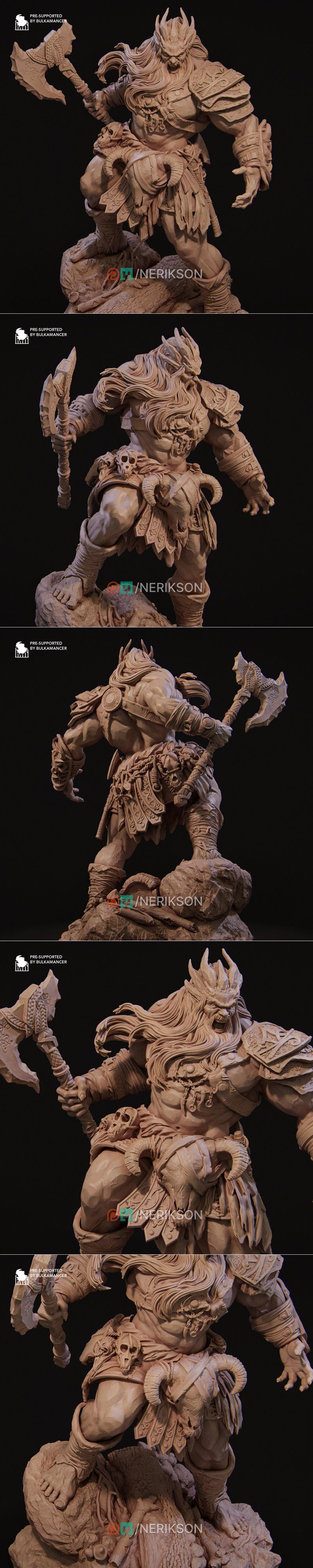 Nerikson  stone giant 3D打印模型|Nerikson – The Stone Giant – 3D Print Model STL