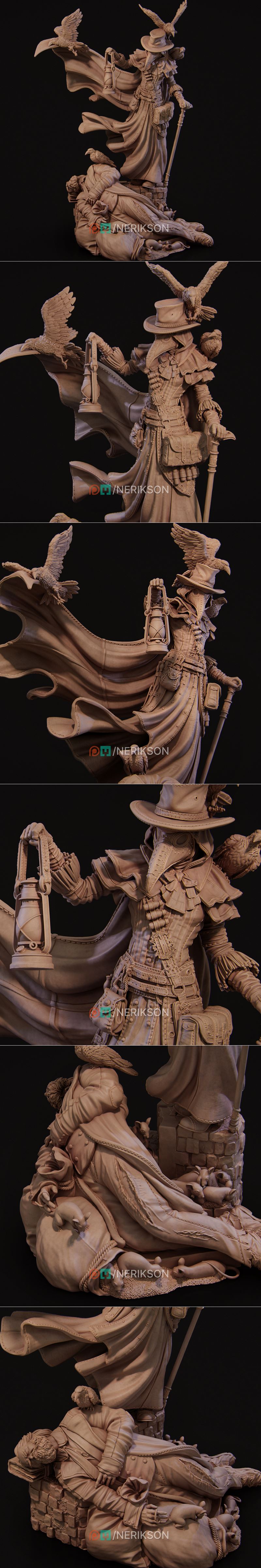 Nerikson 医者瘟疫医生 3D打印模型|Nerikson – Plague Doctor – 3D Print Model STL