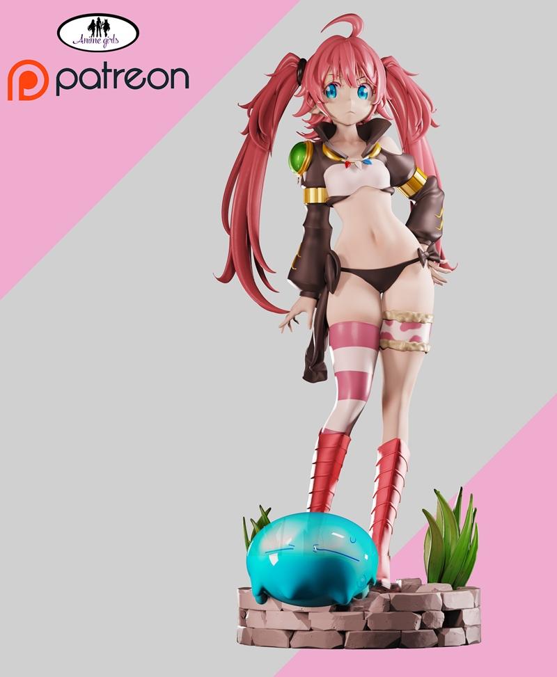 动漫角色米尔琳娜 3D打印模型|Anime Girls – Milin Nava – 3D Print Model STL