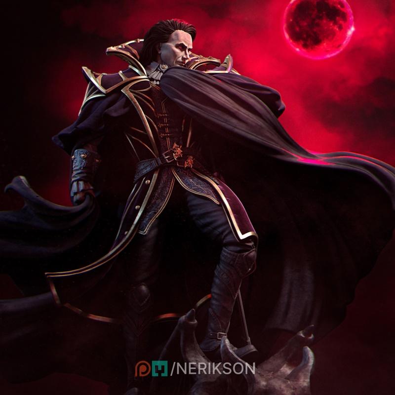 Nerikson作品《Morvain the Vampire Lord》3D打印模型|Nerikson – Morvain the Vampire Lord – 3D Print Model STL