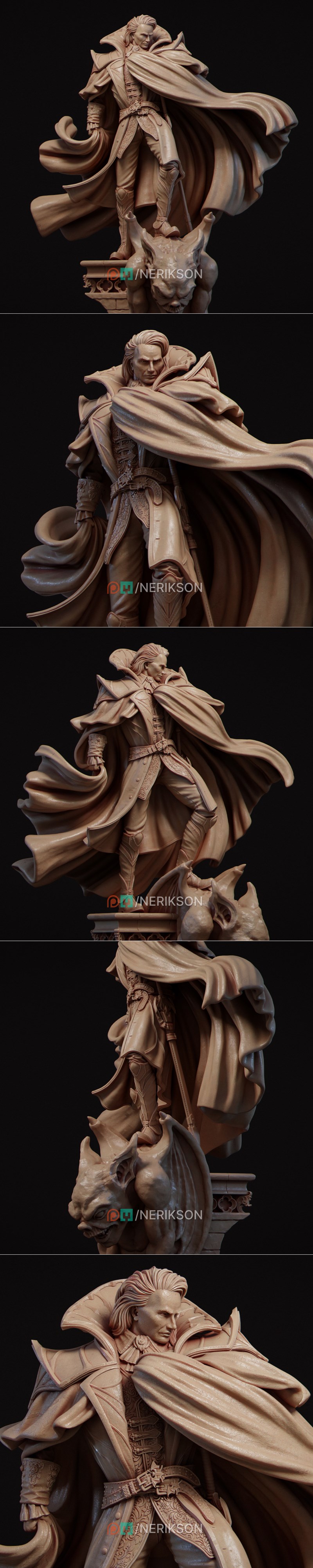 Nerikson作品《Morvain the Vampire Lord》3D打印模型|Nerikson – Morvain the Vampire Lord – 3D Print Model STL