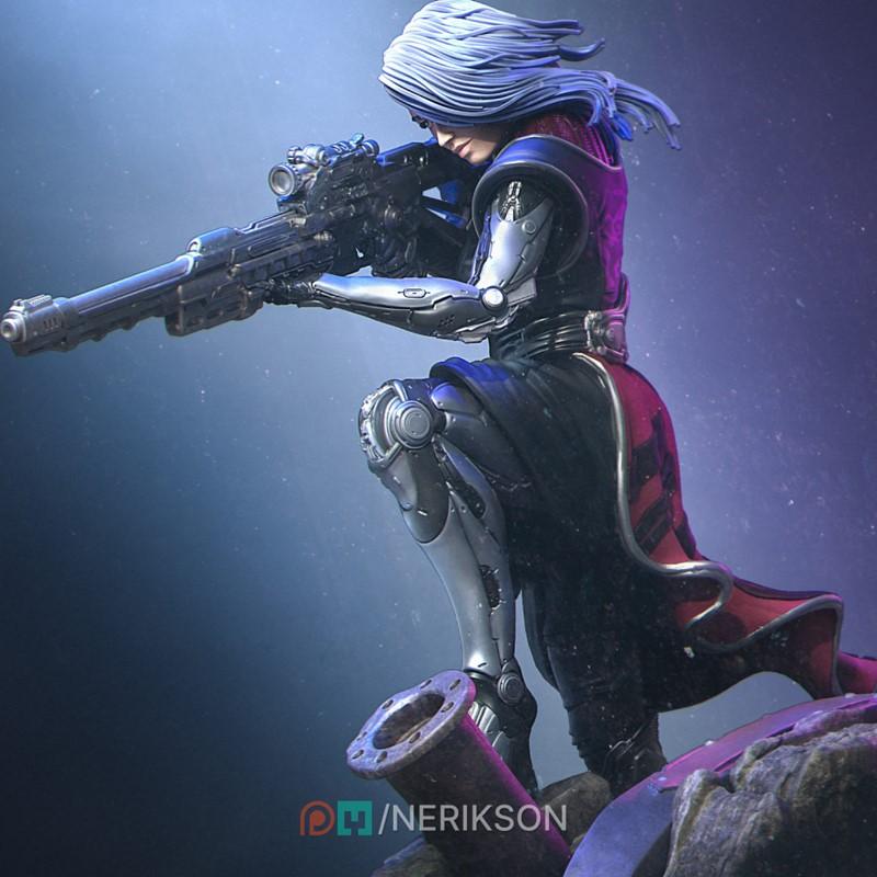 Nerikson 3D打印狙击手刺客模型 Aryn|Nerikson – Aryn the Sniper Assassin – 3D Print Model STL