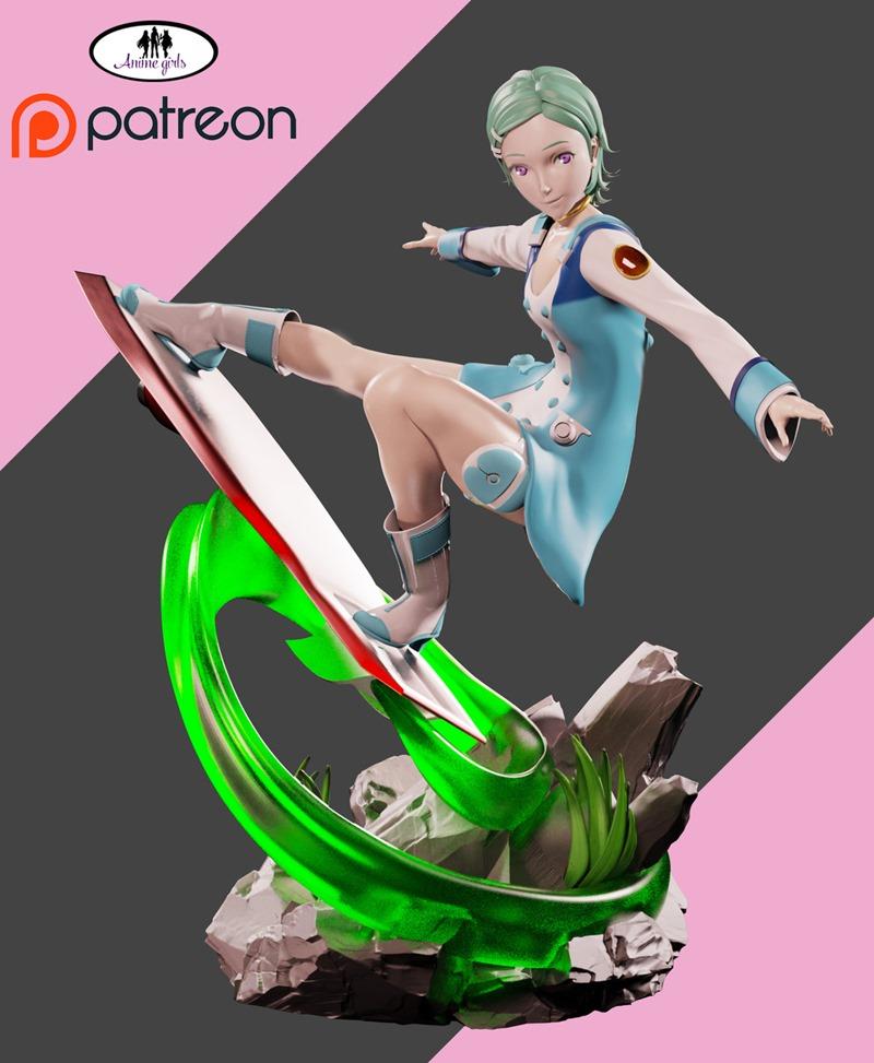 动漫作品《Eureka》角色3D打印模型|Anime Girls – Eureka – 3D Print Model STL