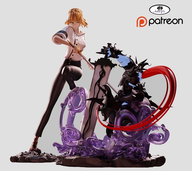 动漫少女·夏海音·3D打印模型|Anime Girls – Cha Hae in – 3D Print Model STL