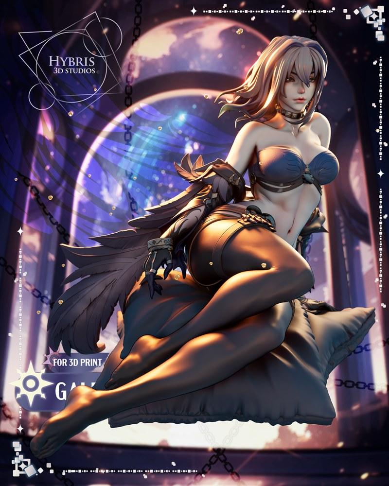 Hybris Studios《鸣潮》伽尔布雷娜 3D打印模型|Hybris Studios – Wuthering Waves – Galbrena – 3D Print Model STL