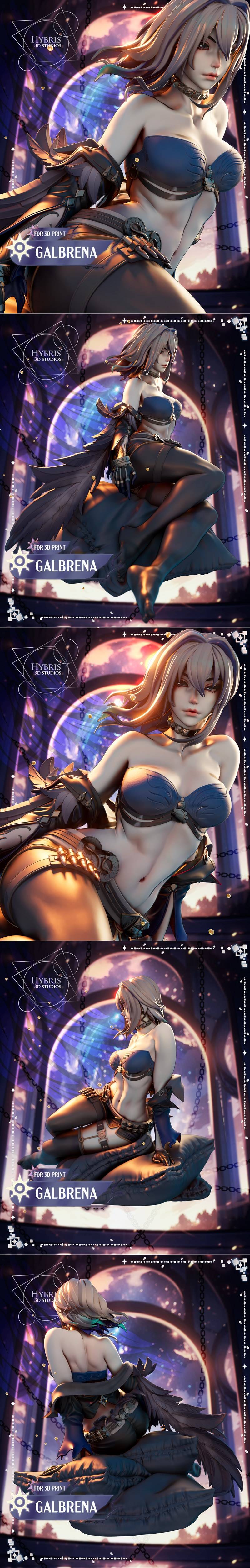 Hybris Studios《鸣潮》伽尔布雷娜 3D打印模型|Hybris Studios – Wuthering Waves – Galbrena – 3D Print Model STL