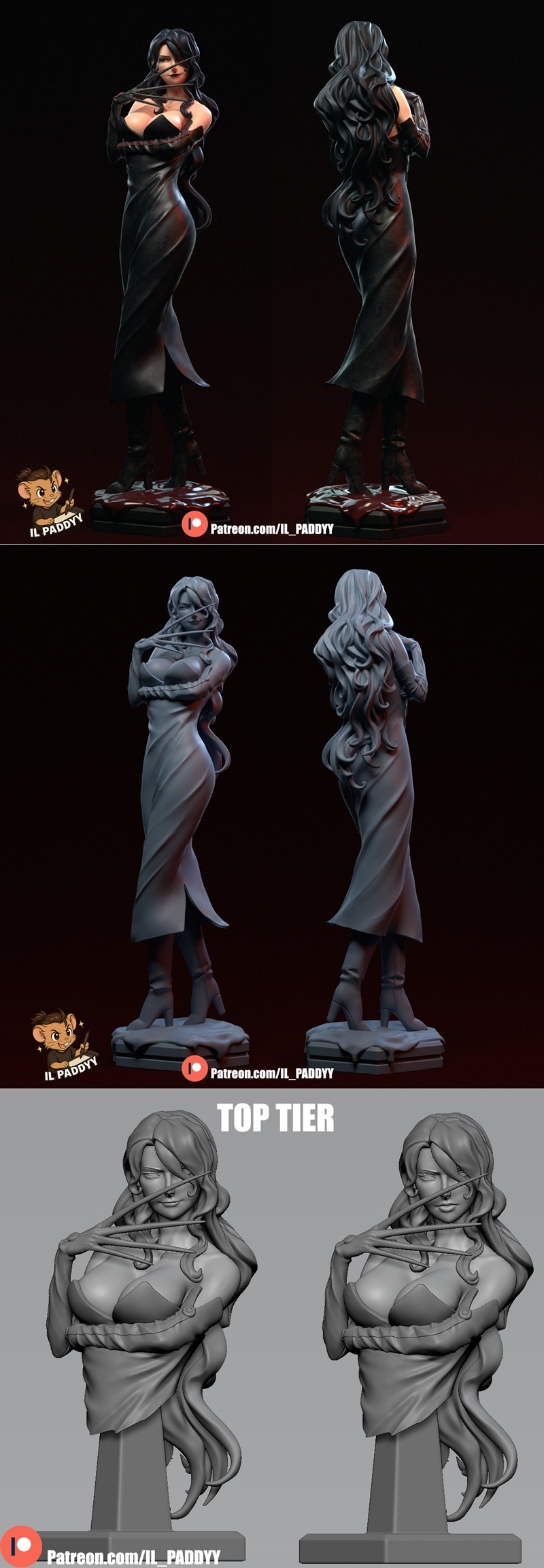 IL Paddyy - 爱欲 - 3D打印模型|IL Paddyy – Lust – 3D Print Model STL