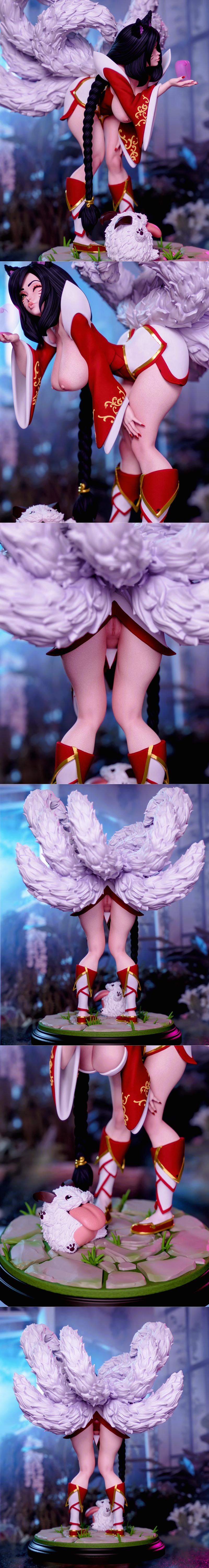 Momoji 3D打印模型：Ahri角色精摹版|Momoji – Ahri – 3D Print Model STL