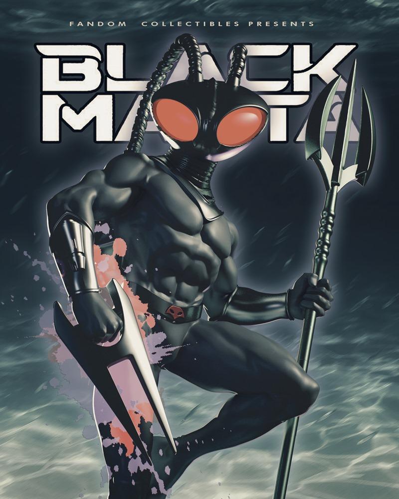 3D打印模型：黑海鳗角色收藏品|Fandom Collectibles – Black Manta – 3D Print Model STL