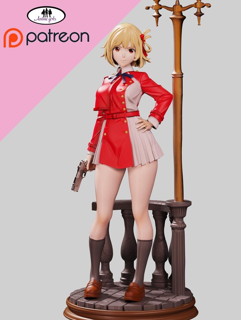 动漫角色奇萨托 3D打印模型|Anime Girls – Chisato Standart – 3D Print Model STL