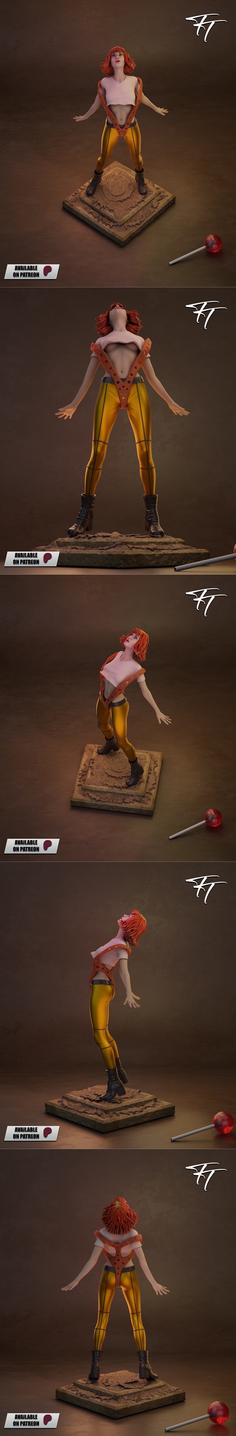 Trick or Treat - 莱露 - 3D打印模型|Trick or Treat – Leeloo – 3D Print Model STL