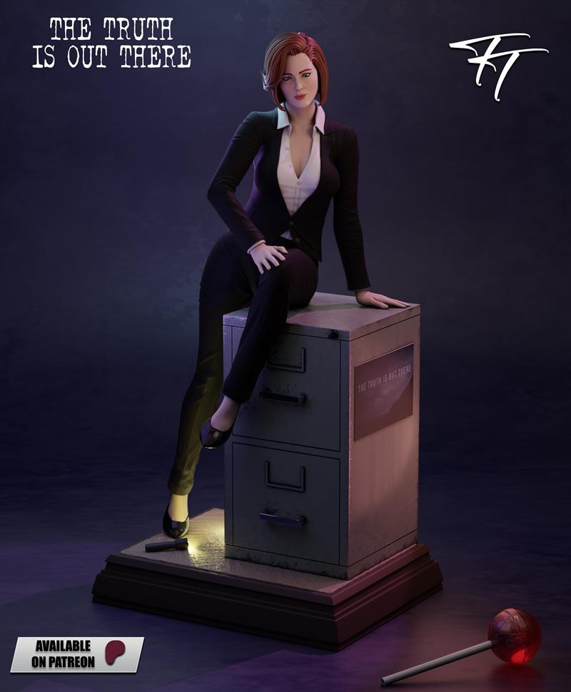 Trick or Treat——达娜·斯库利 3D打印模型|Trick or Treat – Dana Scully – 3D Print Model STL