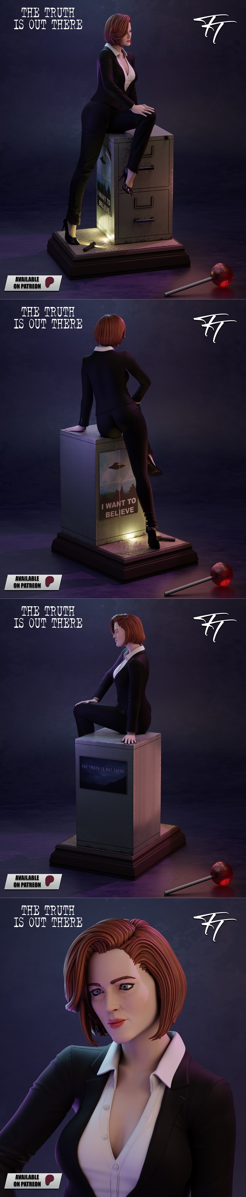 Trick or Treat——达娜·斯库利 3D打印模型|Trick or Treat – Dana Scully – 3D Print Model STL