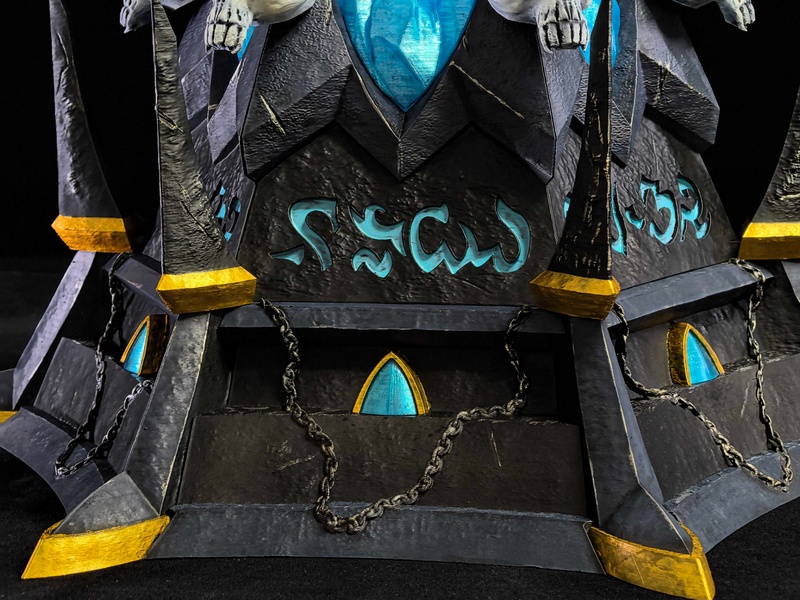 魔兽世界：寒冰之剑 3D打印模型|Warcraft – Frostmourne and Base – 3D Print Model