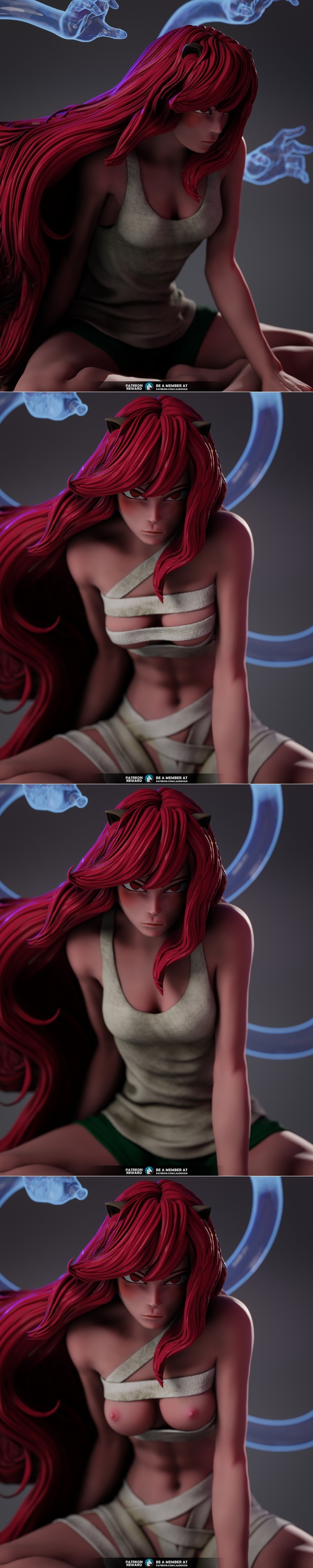 LA3Design – 乐芙莉 3D打印模型|LA3Design – Lucy Elfen Lied – 3D Print Model STL