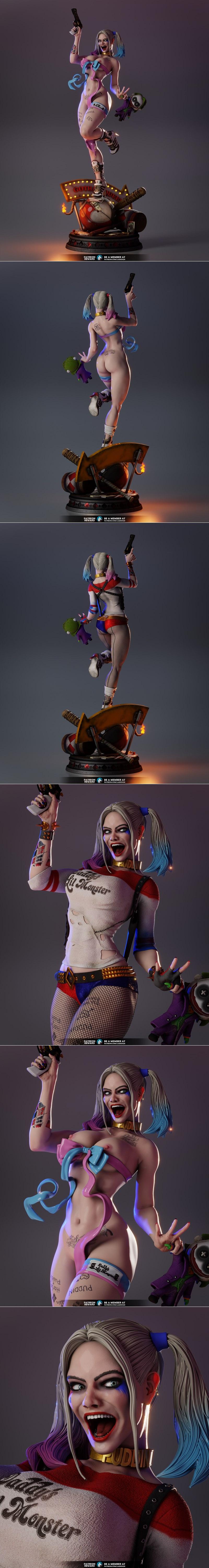 LA3Design - 哈莉奎茵 2024 春夏款 3D打印模型|LA3Design – Harley Quinn SS Version – 3D Print Model STL