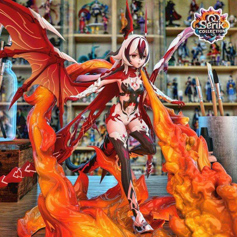 塞尔克收藏 - 腐蚀之龙 - 龙骑兵 3D打印模型|Serik Collection – Coralie – Dragoon – Honkai Impact – 3D Print Model STL