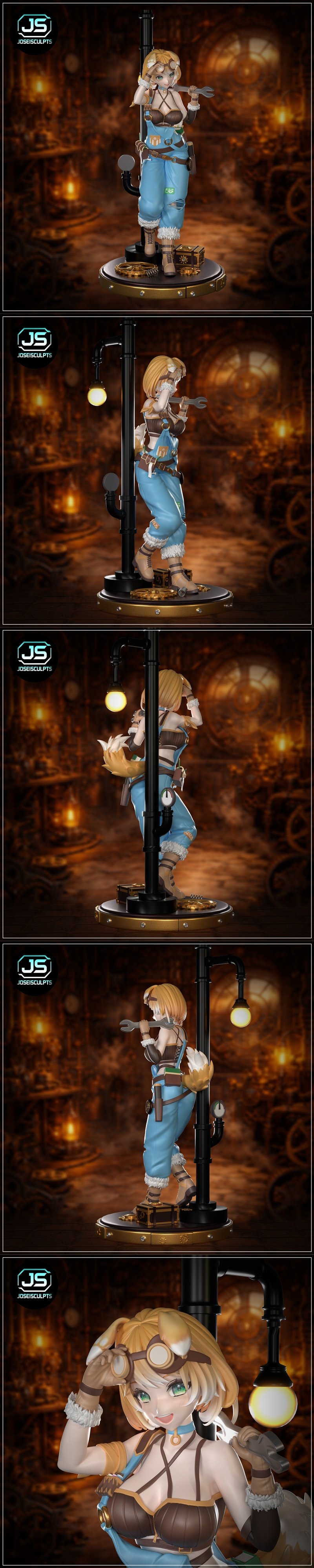 JoseisCults - 宝琳·巴克斯韦尔 - 3D打印模型|joseisculpts – Bonnie Barkswell – 3D Print Model STL