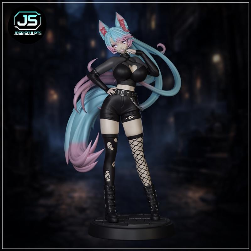 银月谷的哥特风3D打印模型|joseisculpts – Goth SilverVale – 3D Print Model STL