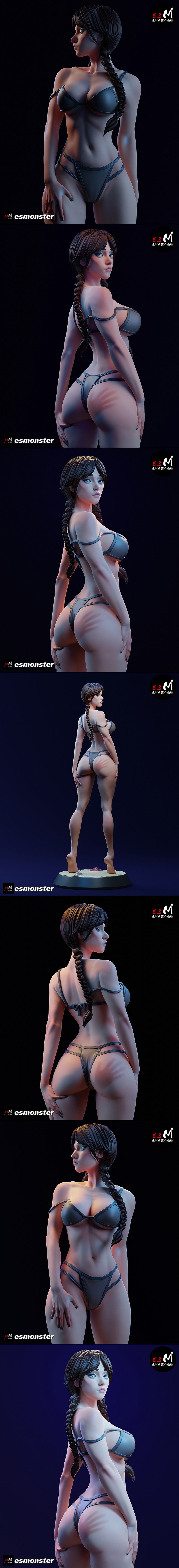 E.S.怪物 - 3D打印模型|E.S Monster – Wednesday – 3D Print Model STL