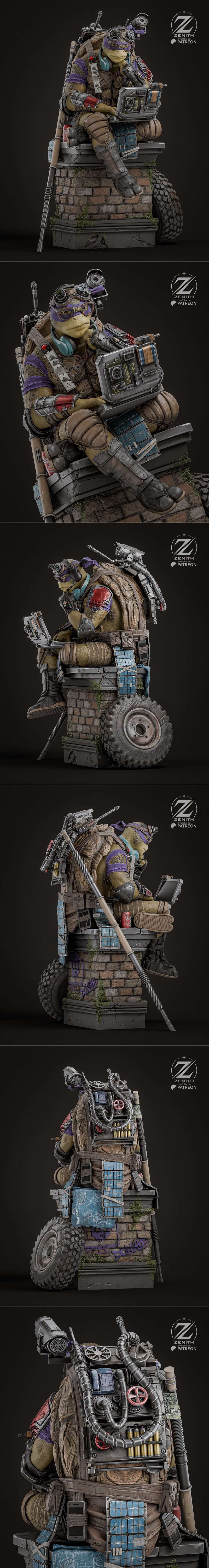 zenith工作室 乐高忍者 Donatello 3D打印模型|Zenith Studios – Donatello TMNT – 3D Print Model STL