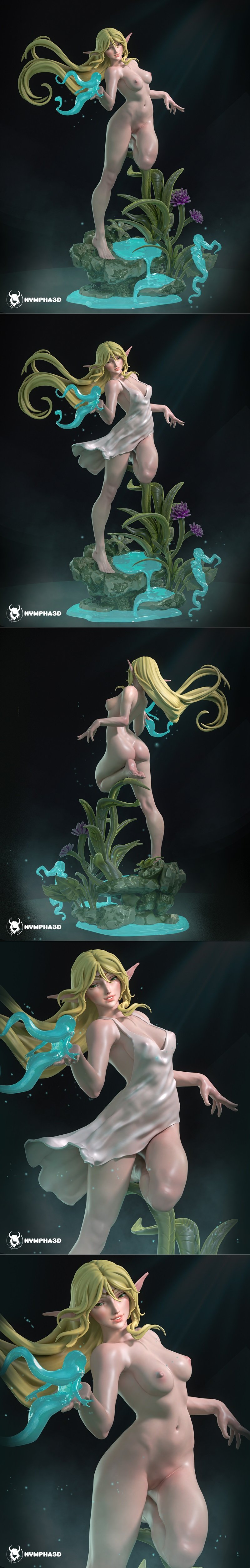 Nympha - Deedlit 3D打印模型|Nympha – Deedlit – 3D Print Model STL