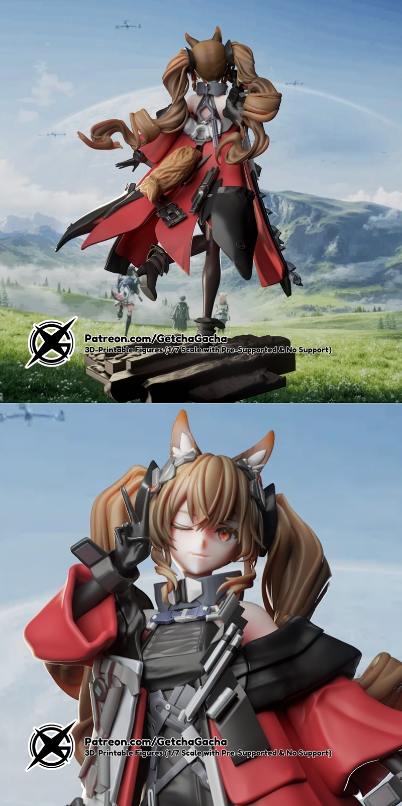 ARKnights Endfield 3D打印模型：Gilberta|GetchaGacha – Gilberta (Arknights Endfield) – 3D Print Model STL