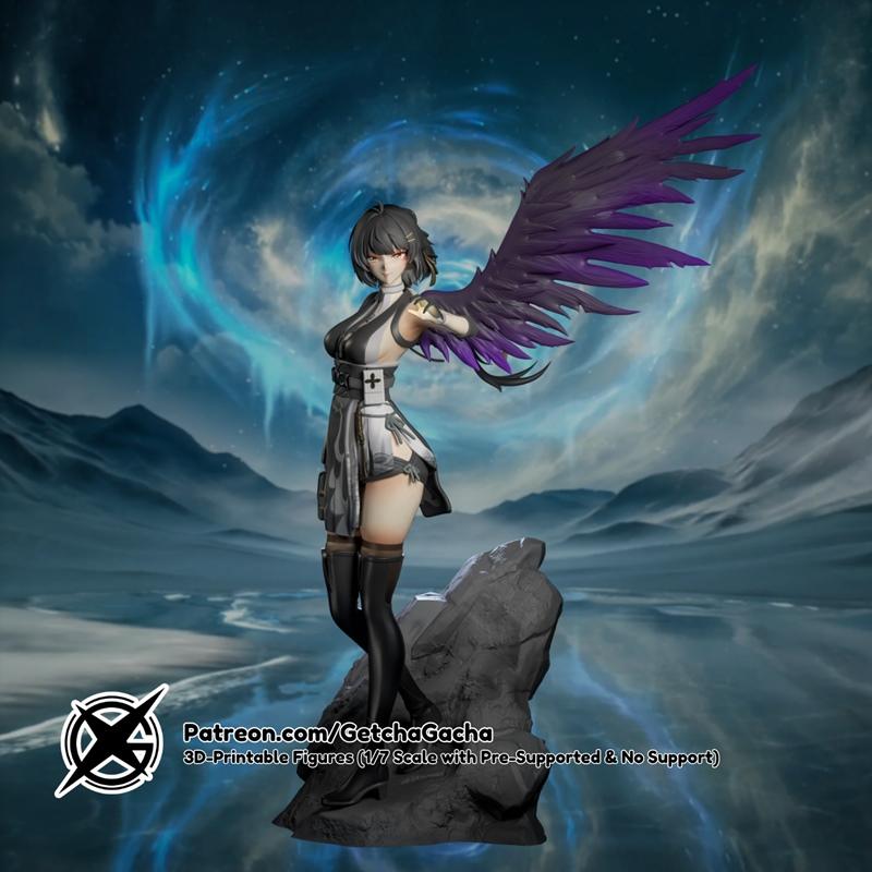 GetchaGacha - 女性探测车（伍瓦）3D打印模型|GetchaGacha – Female Rover (WuWa) – 3D Print Model STL