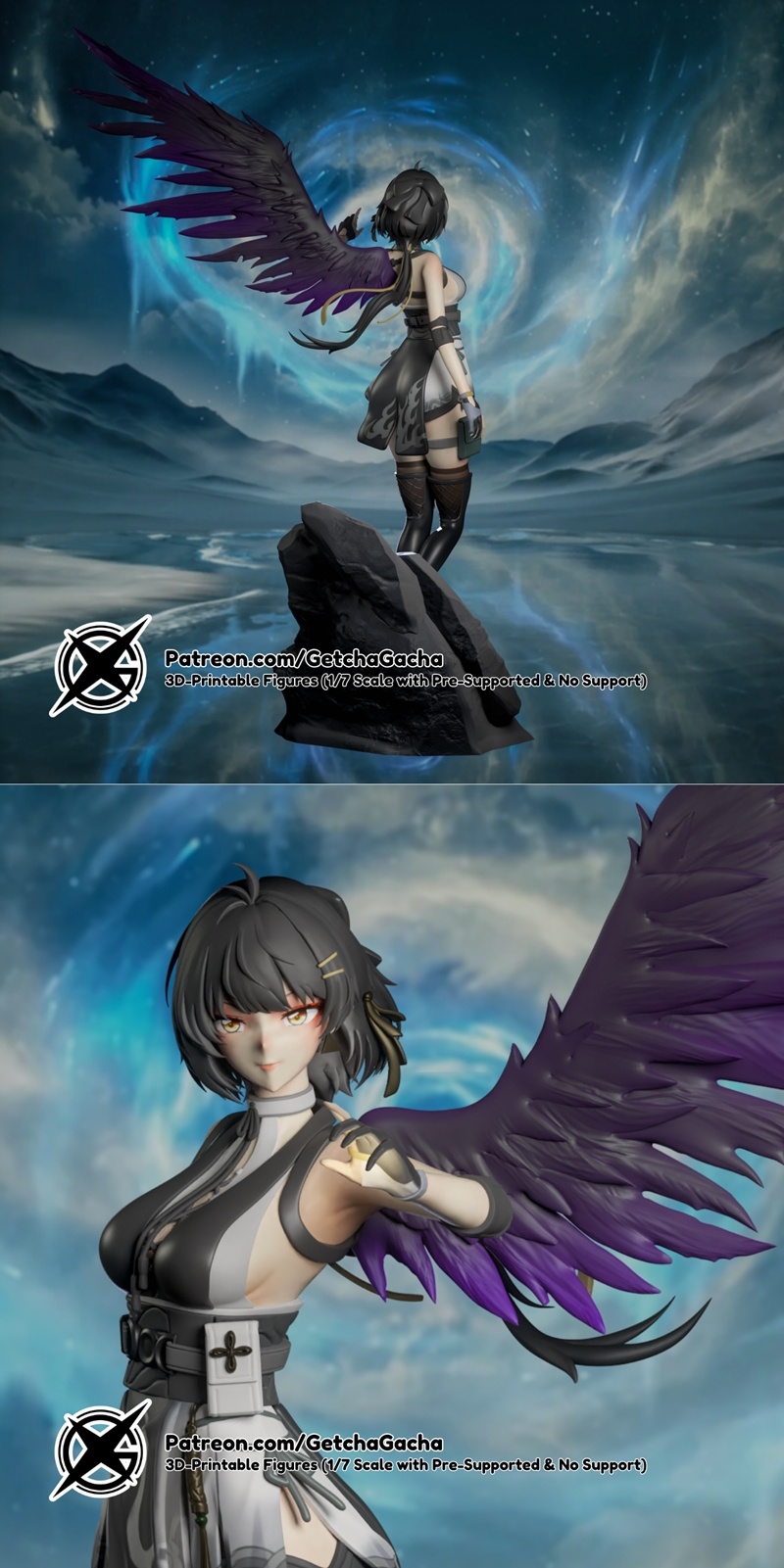 GetchaGacha - 女性探测车（伍瓦）3D打印模型|GetchaGacha – Female Rover (WuWa) – 3D Print Model STL