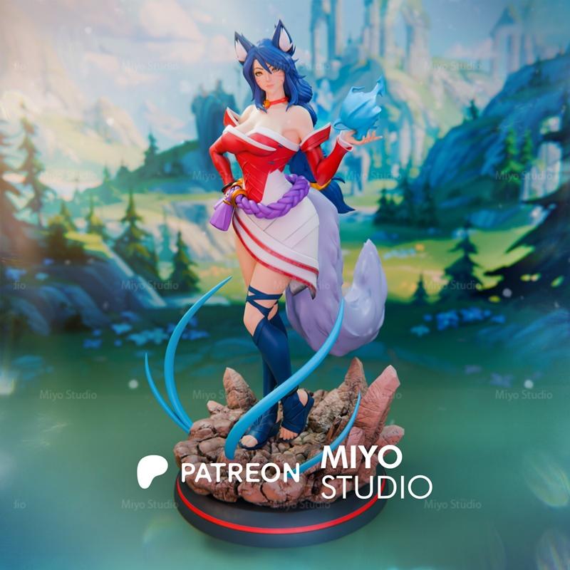 Miyo Studio - Ahri - 英雄联盟3D打印模型|Miyo Studio – Ahri – League of Legends – 3D Print Model STL