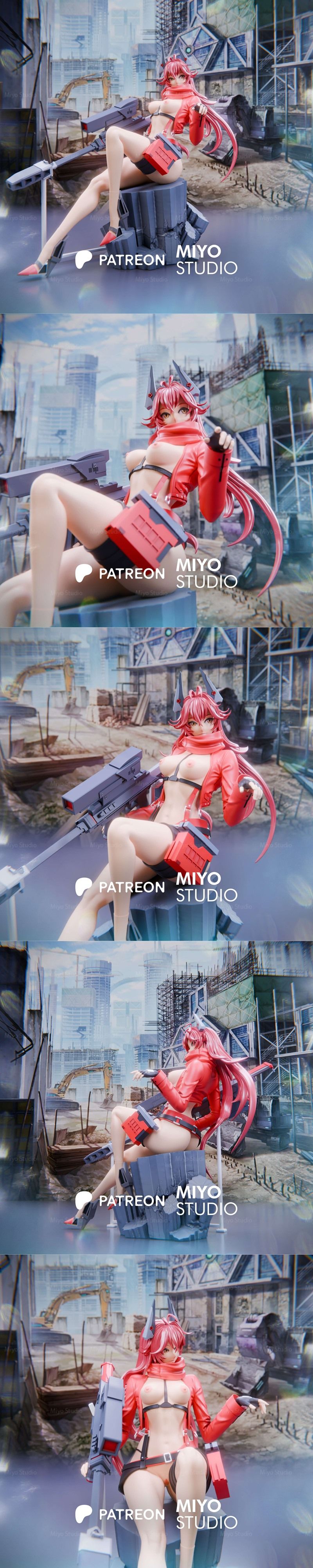 Miyo Studio红帽尼克基3D打印模型|Miyo Studio – Red Hood – Nikke – 3D Print Model STL