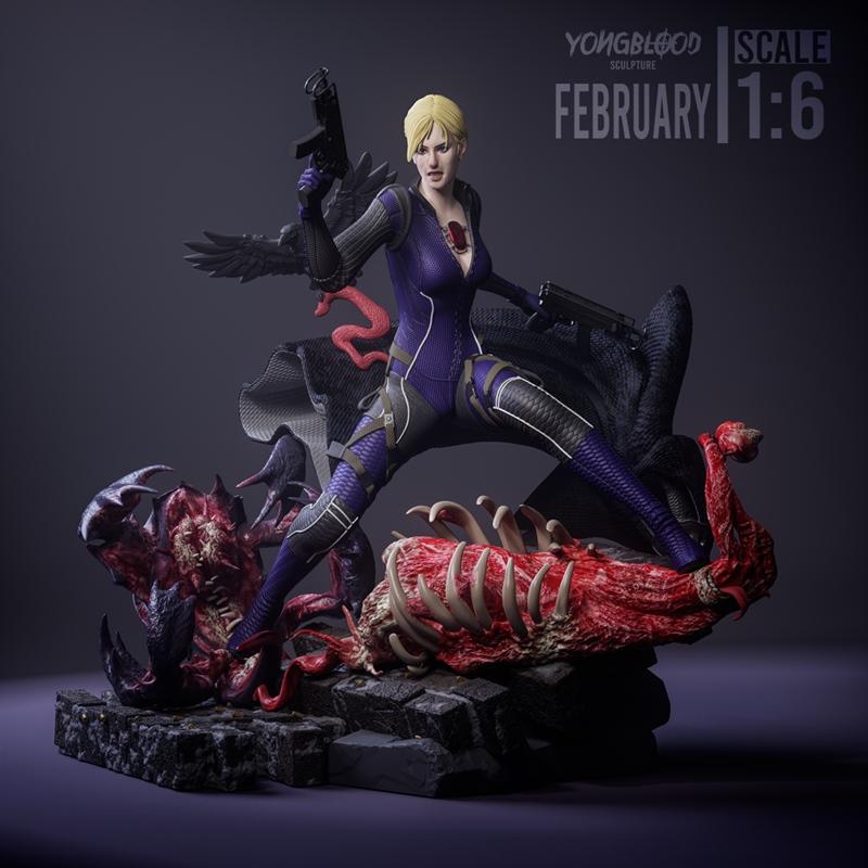 Yongblood Sculpture – Jill Valentine Battle Suit – 3D Print Model STL