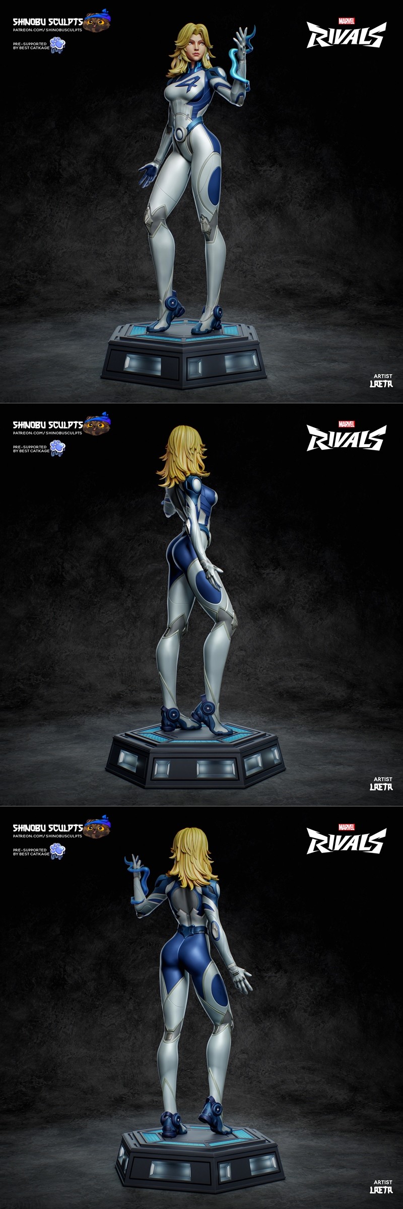 神盾女侠3D打印模型|Shinobu Sculpts – Invisible Woman – Marvel Rivals – 3D Print Model STL