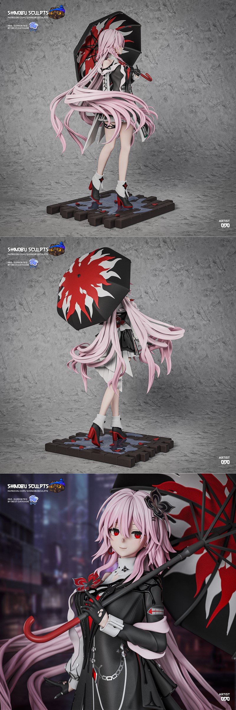 Shinobu 3D打印模型 - Evernight - 星尘之誓|Shinobu Sculpts – Evernight – Honkay Star Rail – 3D Print Model STL