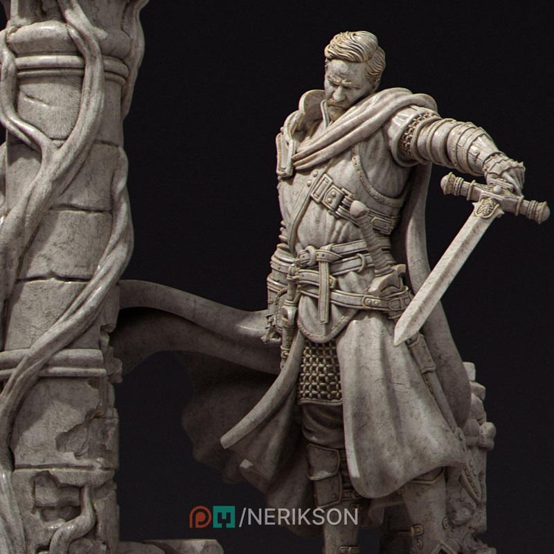 Nerikson 《Bedivere》忠诚的悲剧 3D打印模型|Nerikson – Bedivere – The Tragedy of Loyalty – 3D Print Model STL