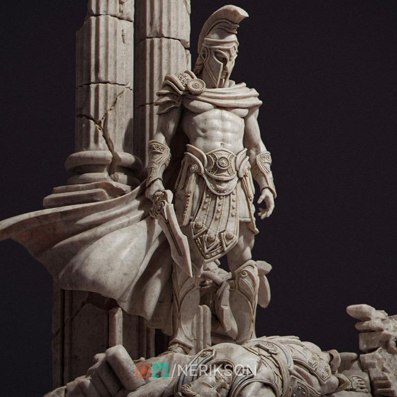 Nerikson《阿喀琉斯》：复仇之悲剧 3D打印模型|Nerikson – Achilles – The Tragedy of Vengeance – 3D Print Model STL