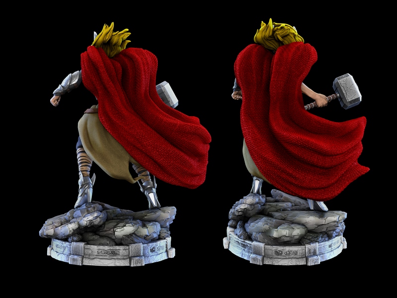 龙之收藏者——索尔女士 3D打印模型|Dragon Collector – Lady Thor – 3D Print Model