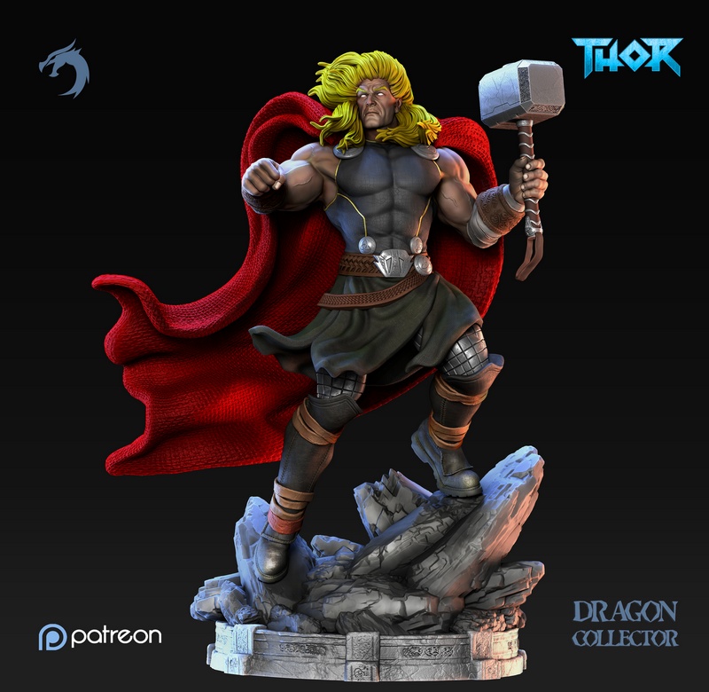 龙语者——雷神——3D打印模型|Dragon Collector – Thor – 3D Print Model