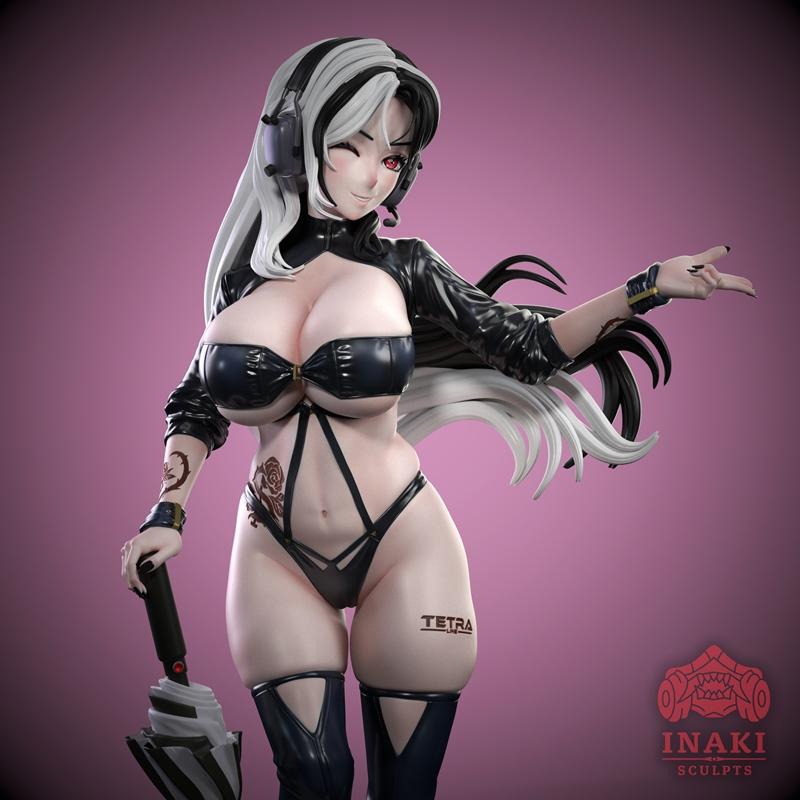 Inaki打造的《罗莎娜·赛车女王》3D打印模型|Inaki Sculpts – Rosanna Race Queen – 3D Print Model STL