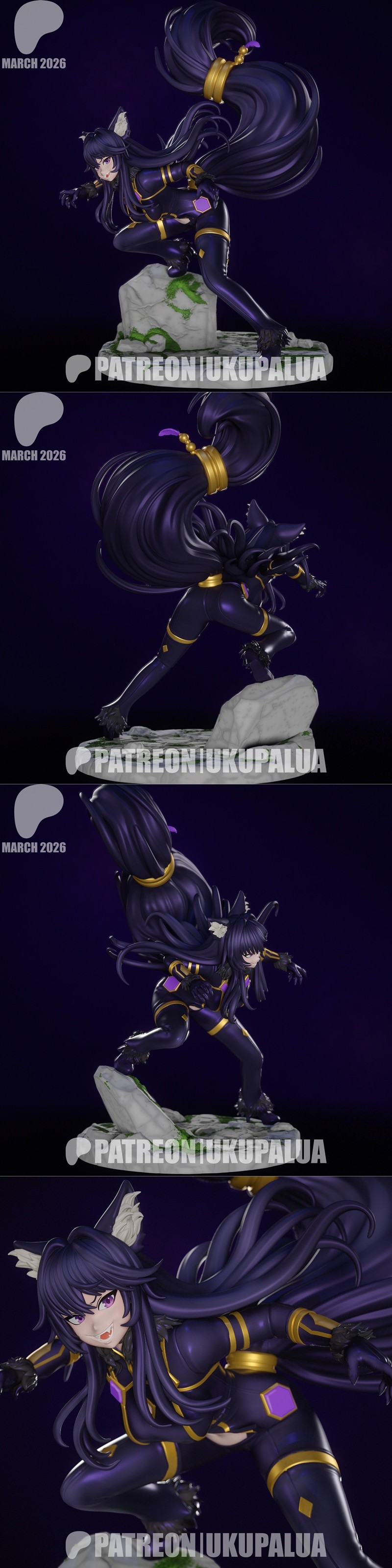 Ukupalua——影中之尊 3D打印模型|Ukupalua – The Eminence in Shadow – Delta – 3D Print Model STL