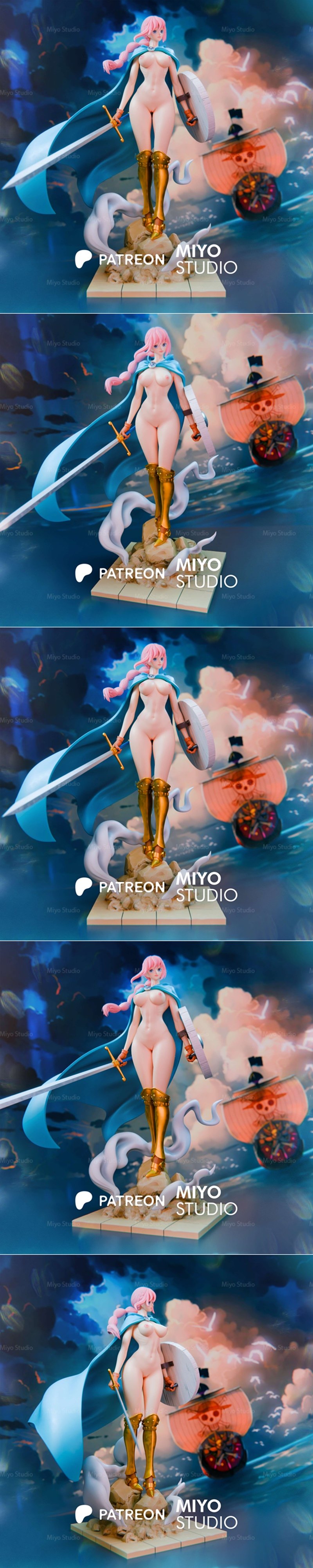 Miyo Studio - 一拳超人 - 草帽一伙3D打印模型|Miyo Studio – Rebecca – One Piece – 3D Print Model STL