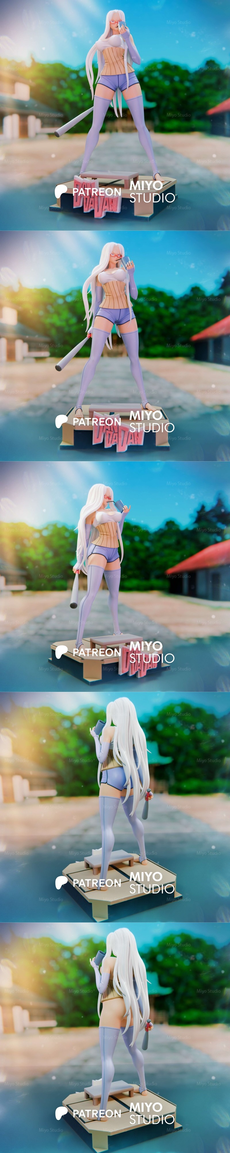 Seiko Ayase 《Dandadan》3D打印模型|Miyo Studio – Seiko Ayase Dandadan – 3D Print Model STL