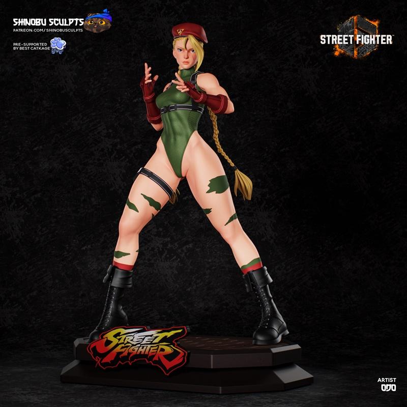 Shinobu匠心打造：街霸Cammy 3D打印模型|Shinobu Sculpts – Cammy – Street Fighter – 3D Print Model STL