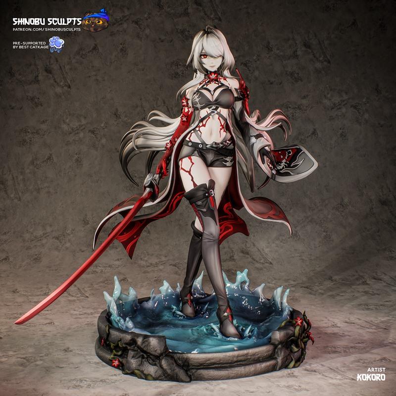 神无 手工雕刻 亚刻隆 星铁 3D打印模型|Shinobu Sculpts – Acheron – Honkai – Star Rail – 3D Print Model STL