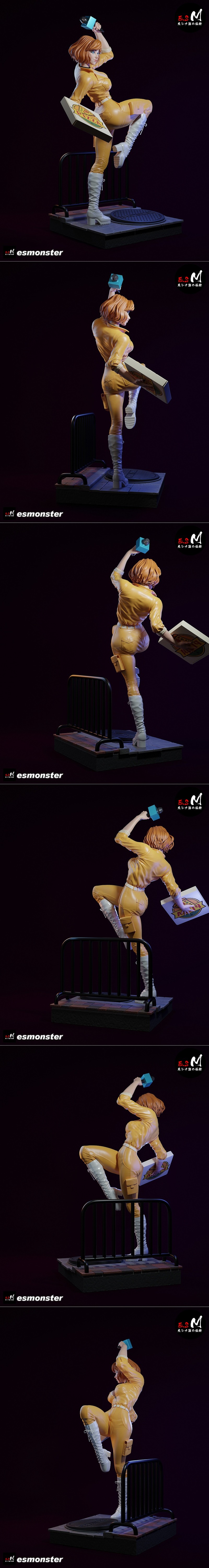 E.S怪物——阿普尔·尼尔——3D打印模型|E.S Monster – April O’Neil – 3D Print Model STL