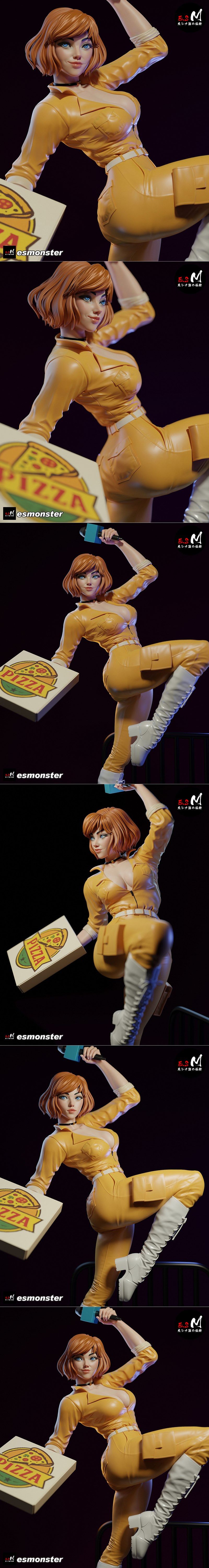 E.S怪物——阿普尔·尼尔——3D打印模型|E.S Monster – April O’Neil – 3D Print Model STL