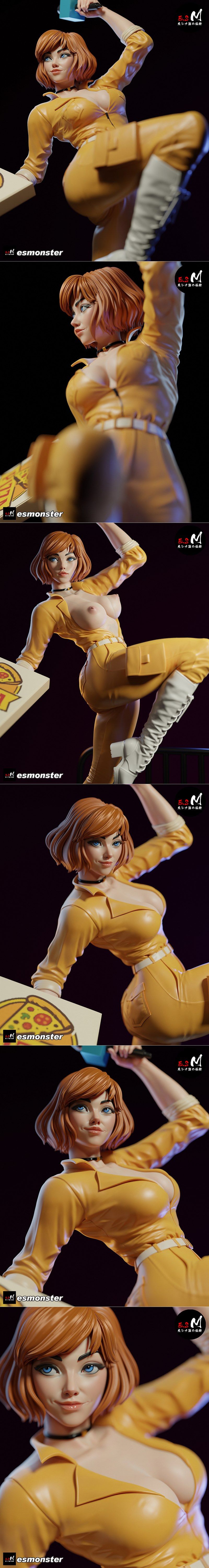 E.S怪物——阿普尔·尼尔——3D打印模型|E.S Monster – April O’Neil – 3D Print Model STL