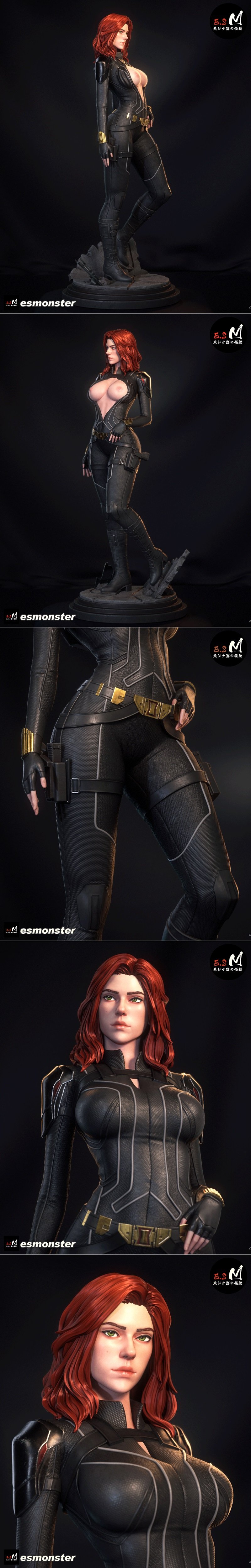 E.S怪物 - 黑窗 - 3D打印模型|E.S Monster – Blackwindow – 3D Print Model STL