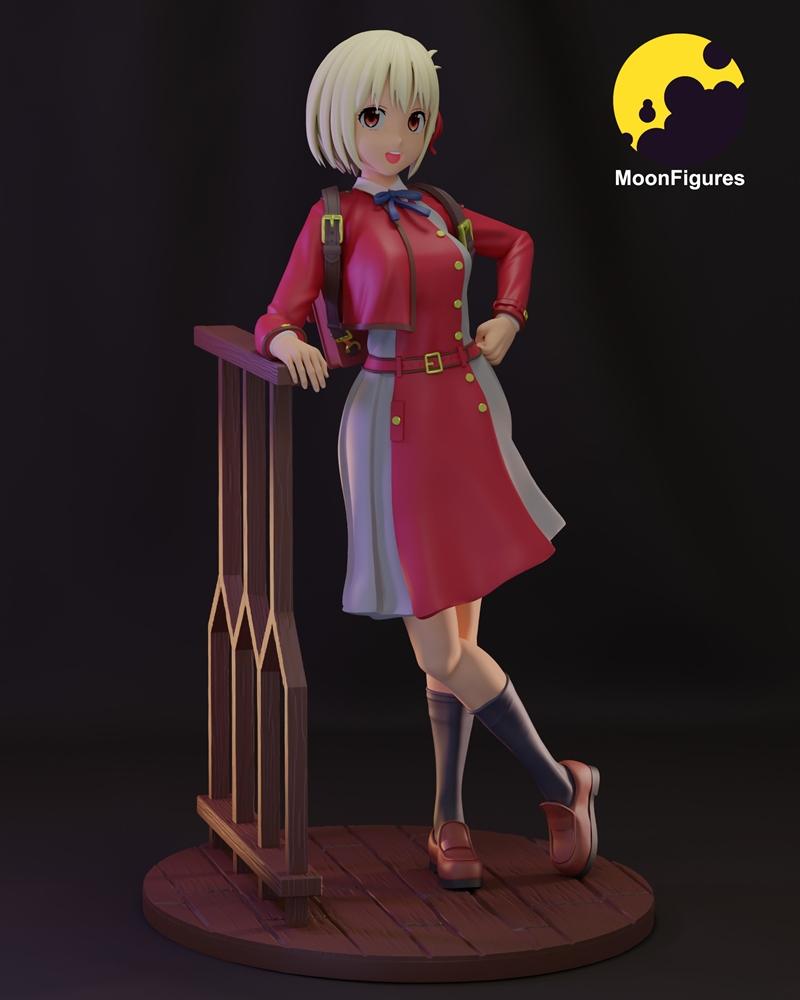 月之图腾 - 野口智子 - 3D打印模型|MoonFigures – Chisato Nishikigi – 3D Print Model STL