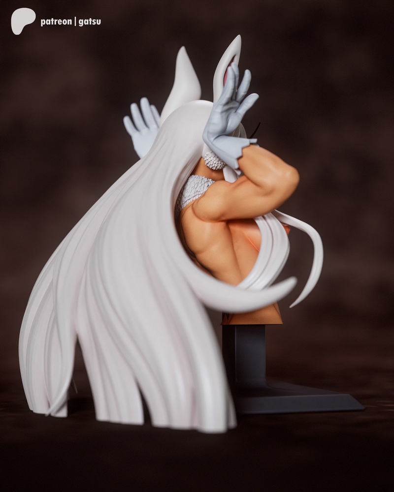 Gatsu Studios《我的英雄学院》米尔科·布斯特 3D打印模型|Gatsu Studios – My Hero Acedemia – Mirko Bust – 3D Print Model